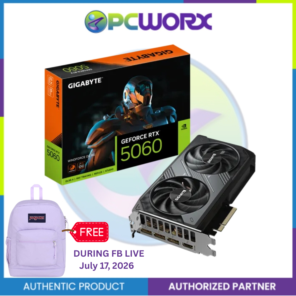 Gigabyte NVIDIA® GeForce RTX™5060 GV-N5060WF2OC-8GD WINDFORCE OC SFF 8GB GDDR7 Graphics Card (Copy)