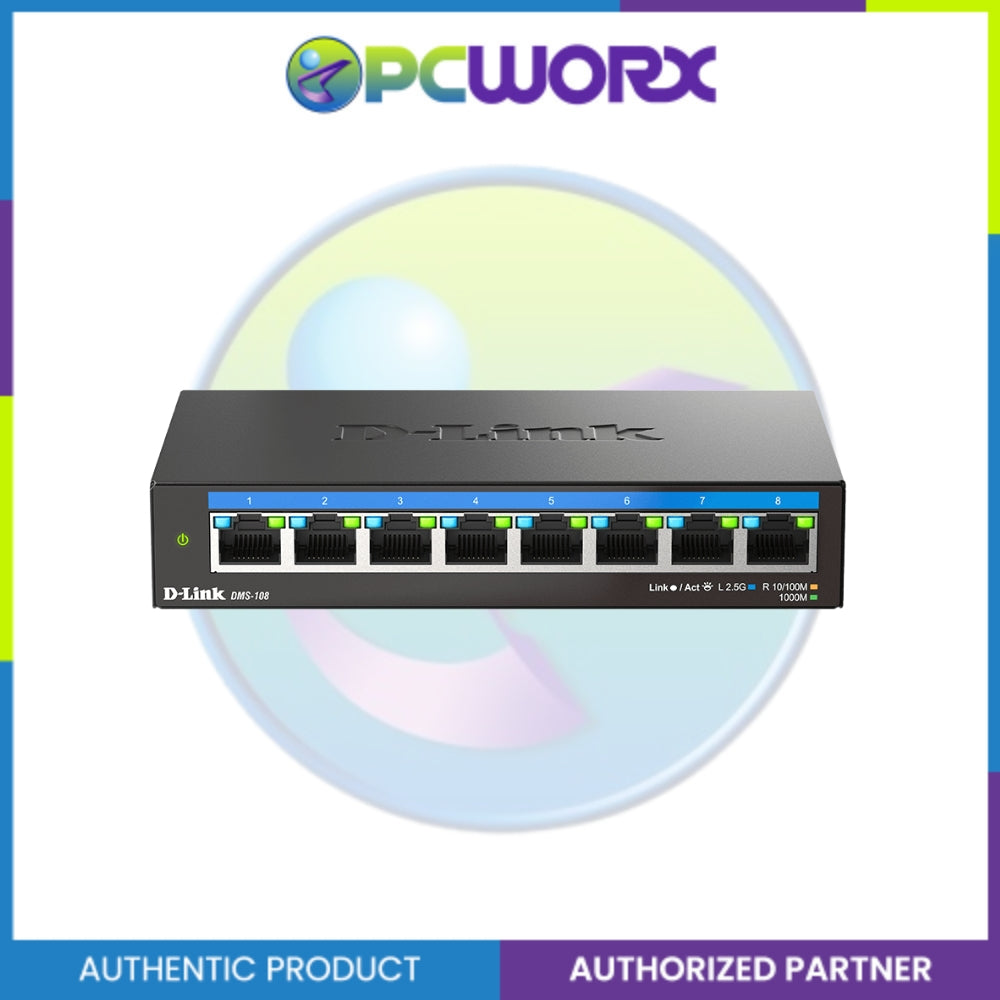 D-Link DMS-108/E 8-port Unmanaged Multi-Gigabit (MG) Switch