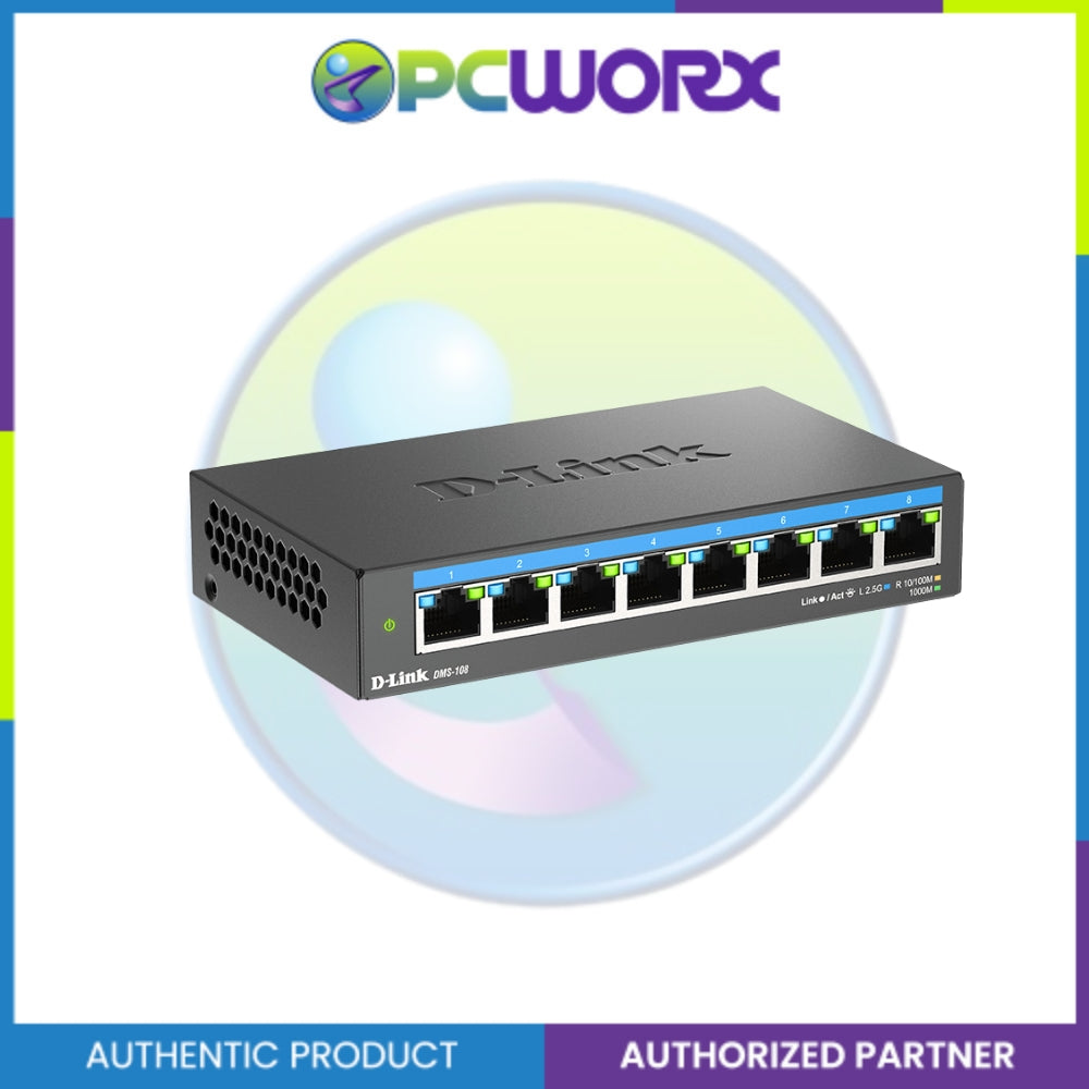 D-Link DMS-108/E 8-port Unmanaged Multi-Gigabit (MG) Switch