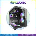 DarkFlash C285P V2 TG Dual Chamber Luxury ATX Casing Black/White
