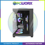 DarkFlash C285P V2 TG Dual Chamber Luxury ATX Casing Black/White