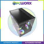 DarkFlash C285P V2 TG Dual Chamber Luxury ATX Casing Black/White
