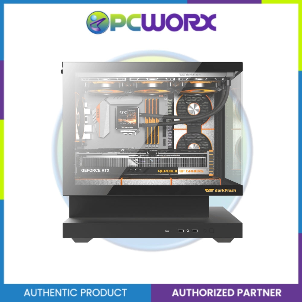 Darkflash FLOATRON F1 Floating Desing M-ATX Casing Black/White