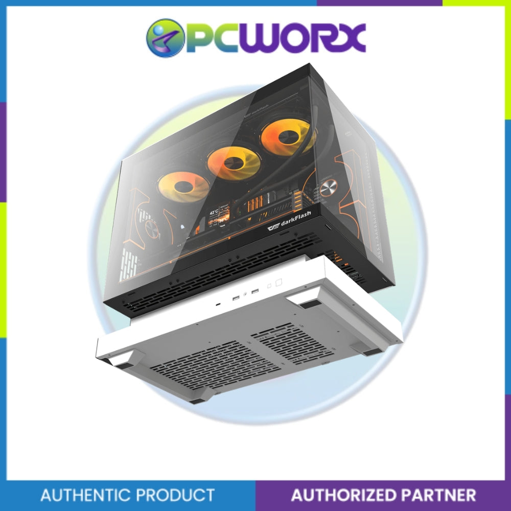 Darkflash FLOATRON F1 Floating Desing M-ATX Casing Black/White