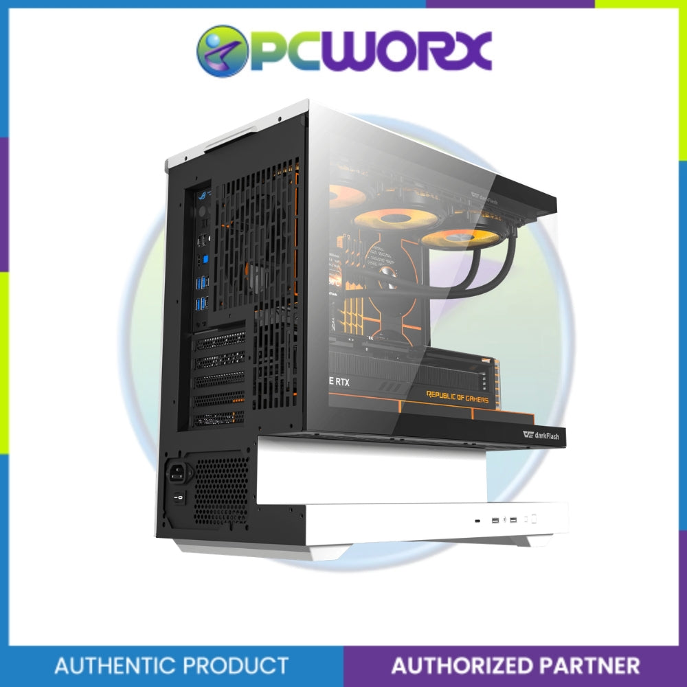 Darkflash FLOATRON F1 Floating Desing M-ATX Casing Black/White