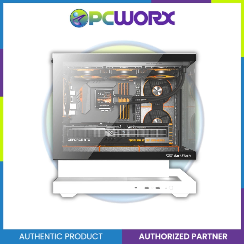 Darkflash FLOATRON F1 Floating Desing M-ATX Casing Black/White