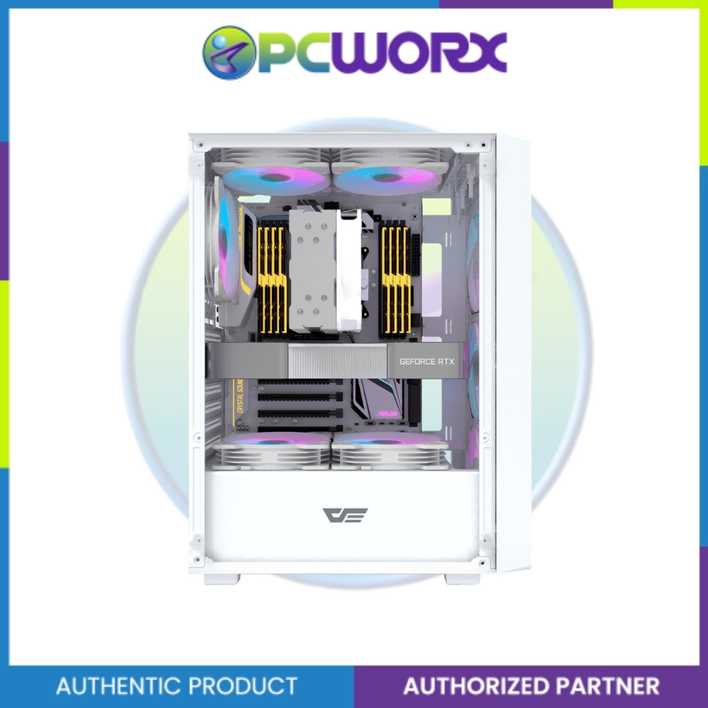 Darkflash A305 TG ATX Casing Black/White