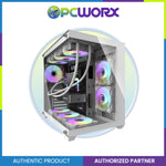 DarkFlash C285P V2 TG Dual Chamber Luxury ATX Casing Black/White