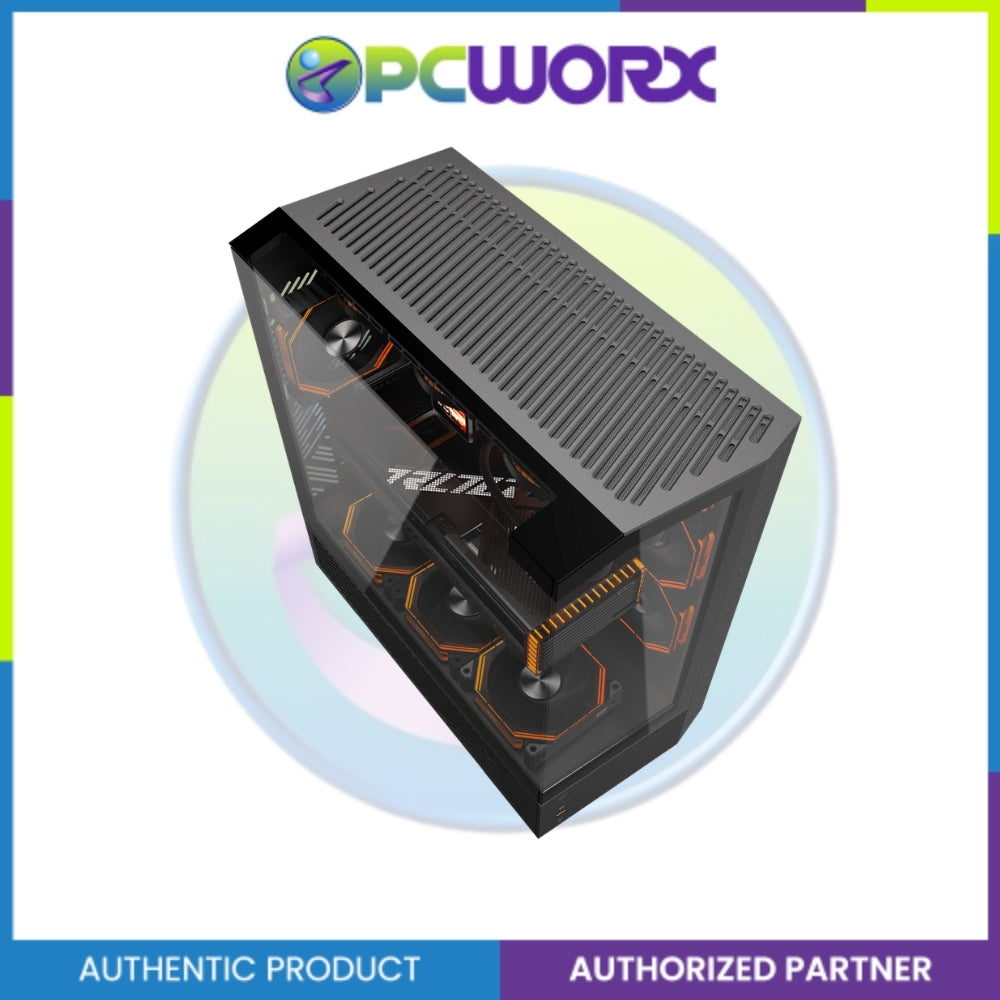 DarkFlash DY460 Dual-chamber TG ATX/M-ATX Casing Black/White