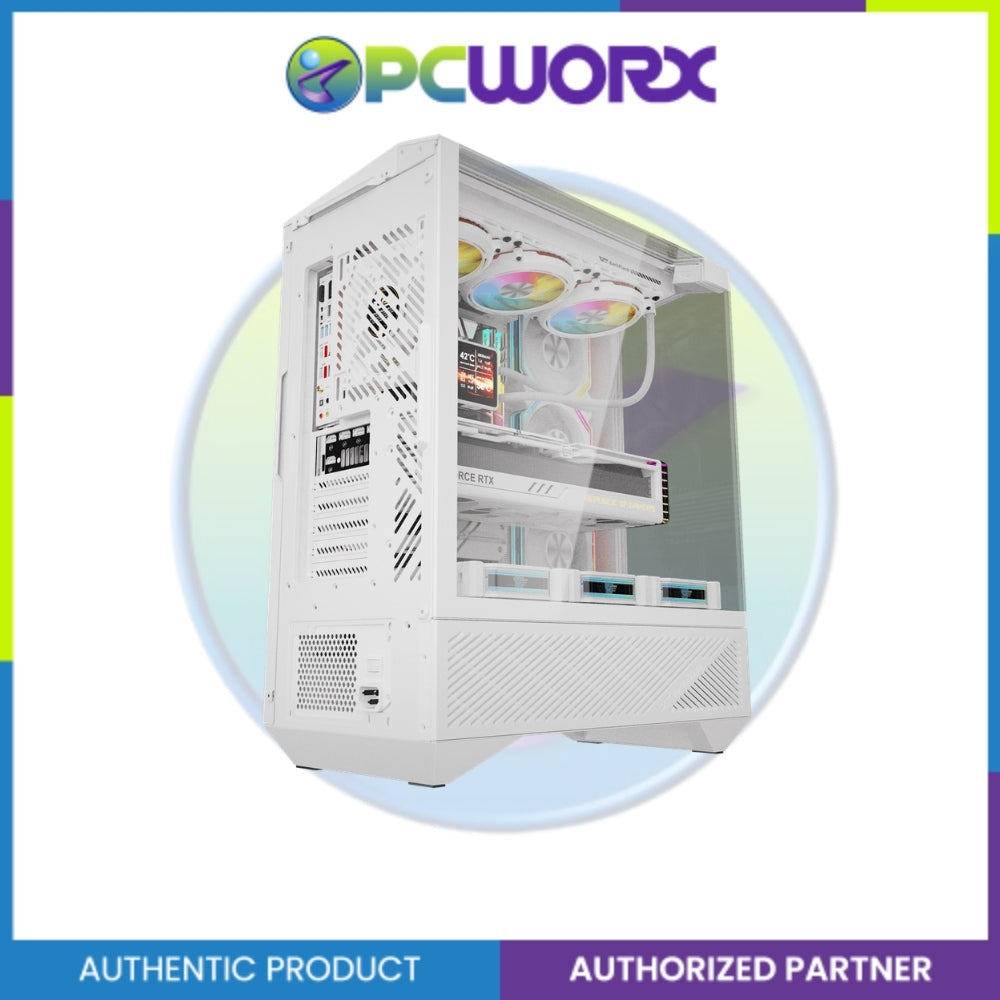 DarkFlash DY460 Dual-chamber TG ATX/M-ATX Casing Black/White