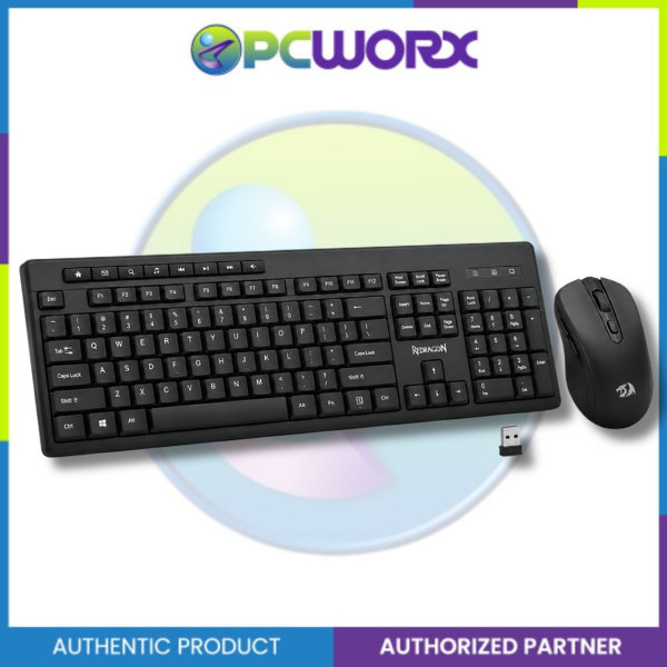 Redragon BS-7367-A Office 2-in-1 Wireless Keyboard & Mouse Combo – Black