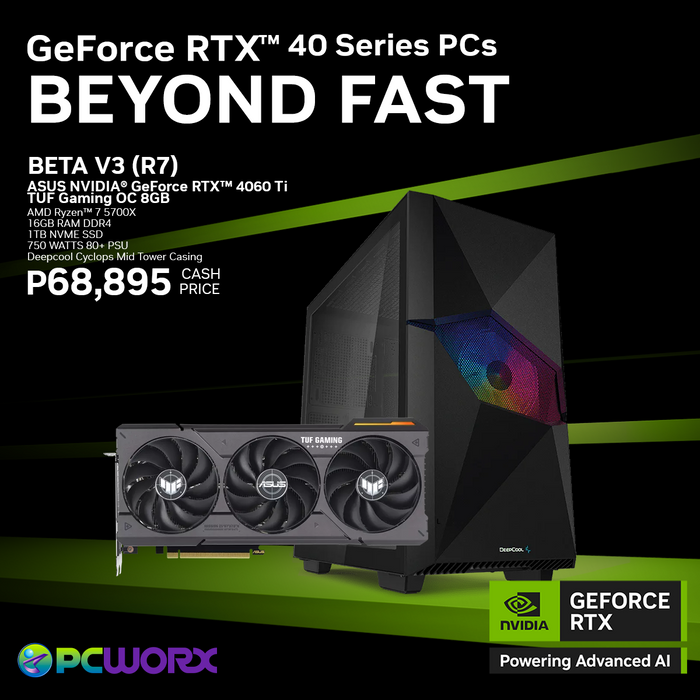 Asus NVIDIA® GeForce RTX™ 4060 Ti TUF Gaming OC 8GB GDDR6 - BETA V3