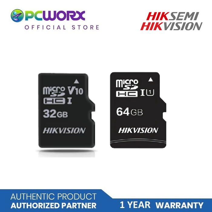 Hikvision HS-TF-C1(STD) 12GB 64GB Micro SD Card R/W 92/20 MB/S V10 |  Hiksemi MicroSD Card | Hiksemi Memory Card | MicroSD Card - 32GB Memory Card | 64GB Memory Card - 128GB MICROSD