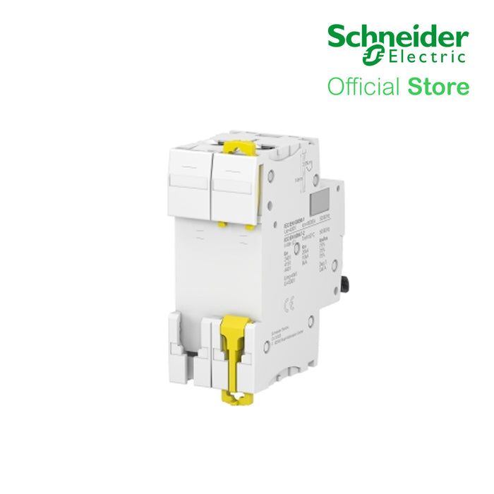 Schneider Acti9 IEC, 2-Pole 63A DIN-Rail Type Circuit Breaker 230/400V 10 KAIC (A9F74263)