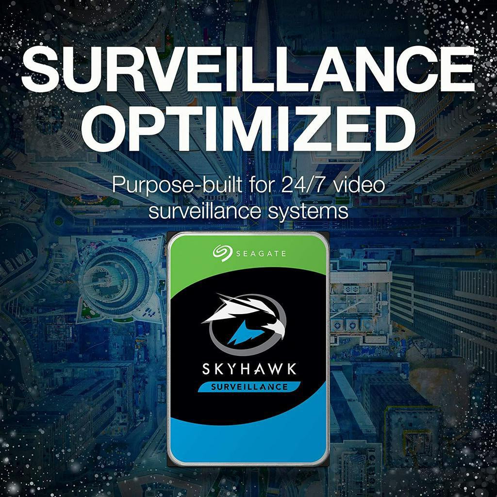 Seagate Skyhawk AI 10TB Video Internal Hard Drive HDD – 3.5 Inch SATAfor DVR NVR Security Camera