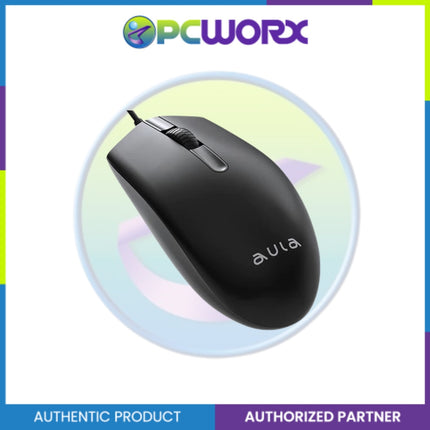 Aula AM103 USB Wired Mouse Black