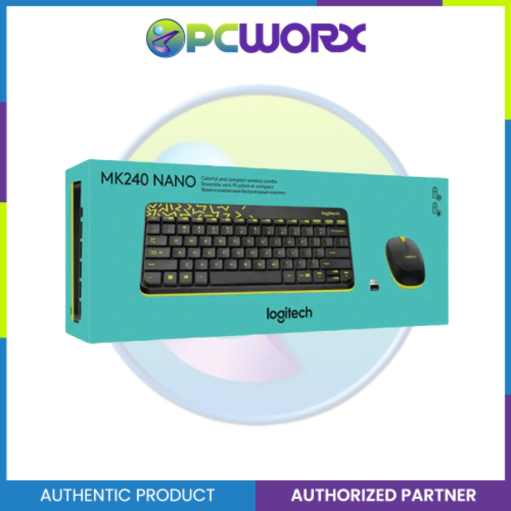 Logitech MK240 Wireless Keyboard and Mouse Black