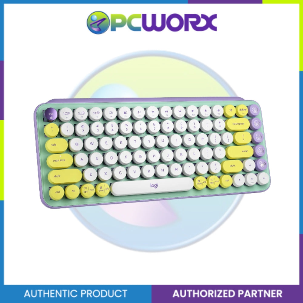 Pop Color Keyboard Logitech POP KEYS Wireless Mechanical Keyboard with Customizable Emoji ...