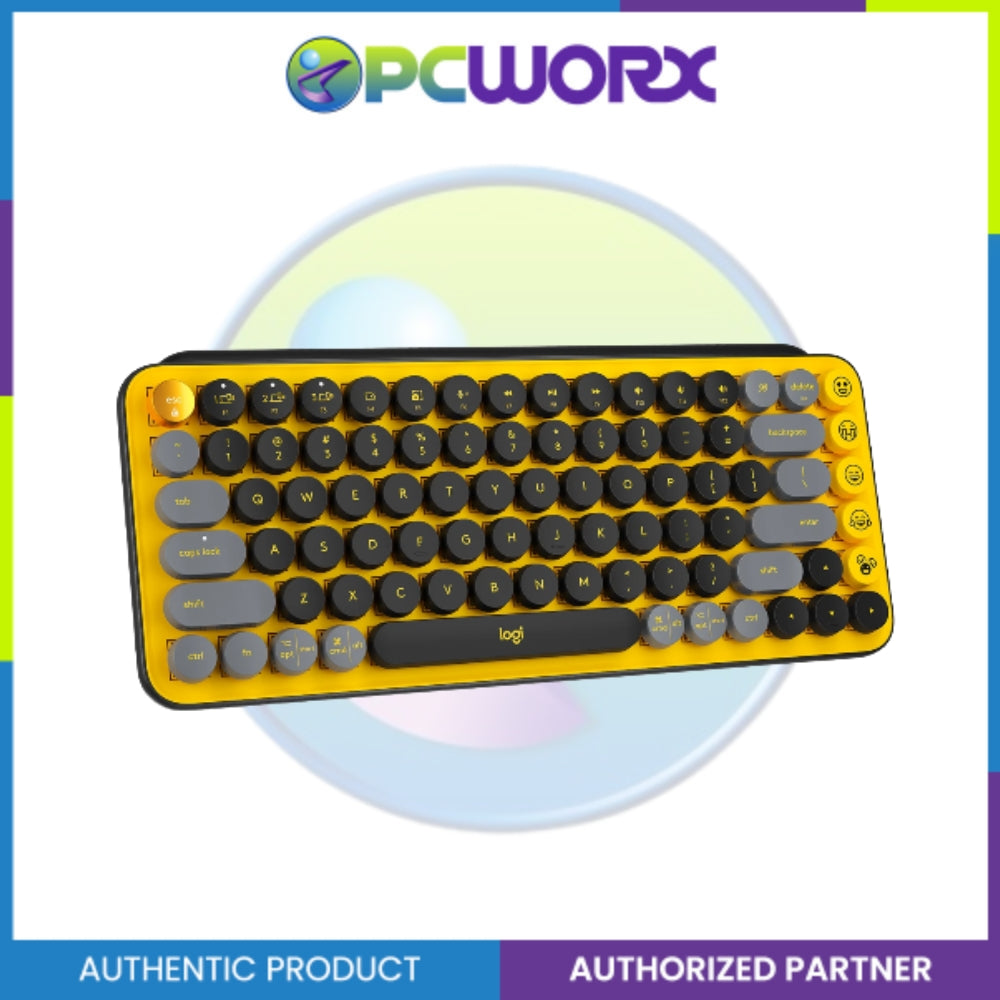 Pop Color Keyboard Logitech POP KEYS Wireless Mechanical Keyboard with Customizable Emoji ...