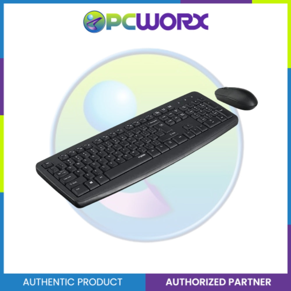 Rapoo NX1600 Wired Optical Keyboard & Mouse | Rapoo Keyboard and Mouse Combo | Mice and Keyboard | Wired Optical Mouse and Keyboard - Wired Mouse & Keyboard Combo
