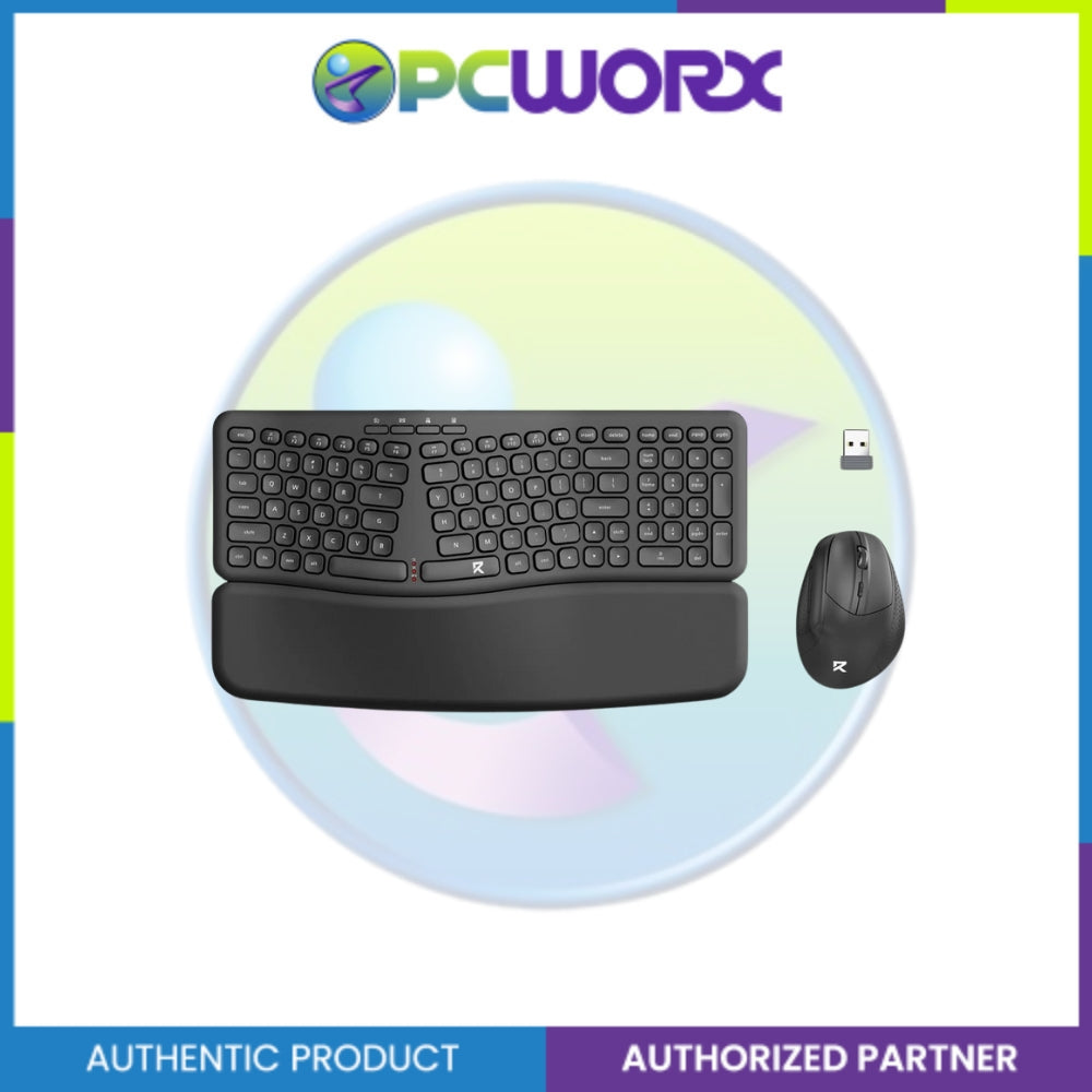 Redragon BS-7162MAX 2.4G Wireless Ergonomic Keyboard & Mouse Bundle Black