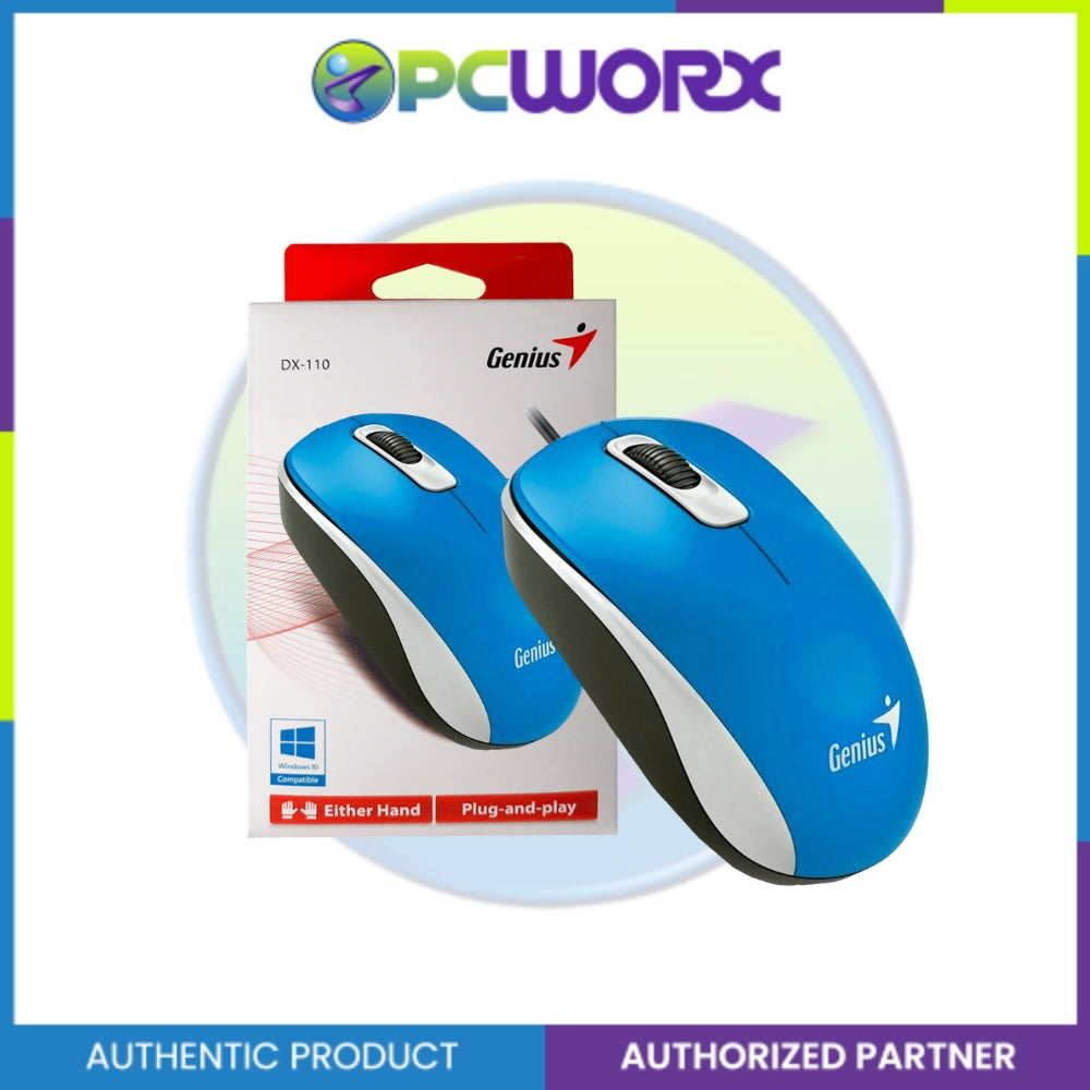 Genius DX-110 PS2 Full Size Optical Mouse in Different Colour