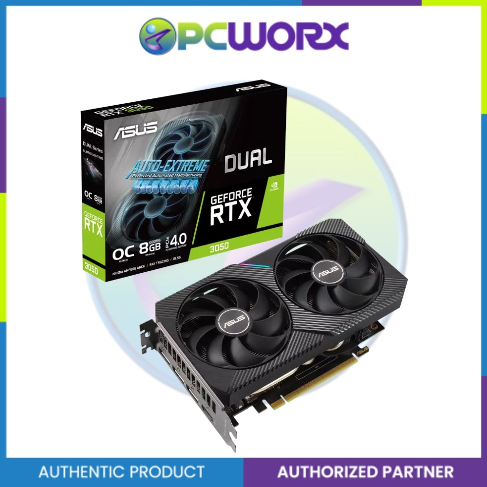 ASUS NVIDIA® GeForce RTX™ 3050 DUAL OC 8GB GDDR6 128-bit PCIe Graphics Card