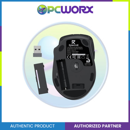 Redragon BS-8773 2.4G Wireless Mechanical Keyboard & Mouse Bundle Black