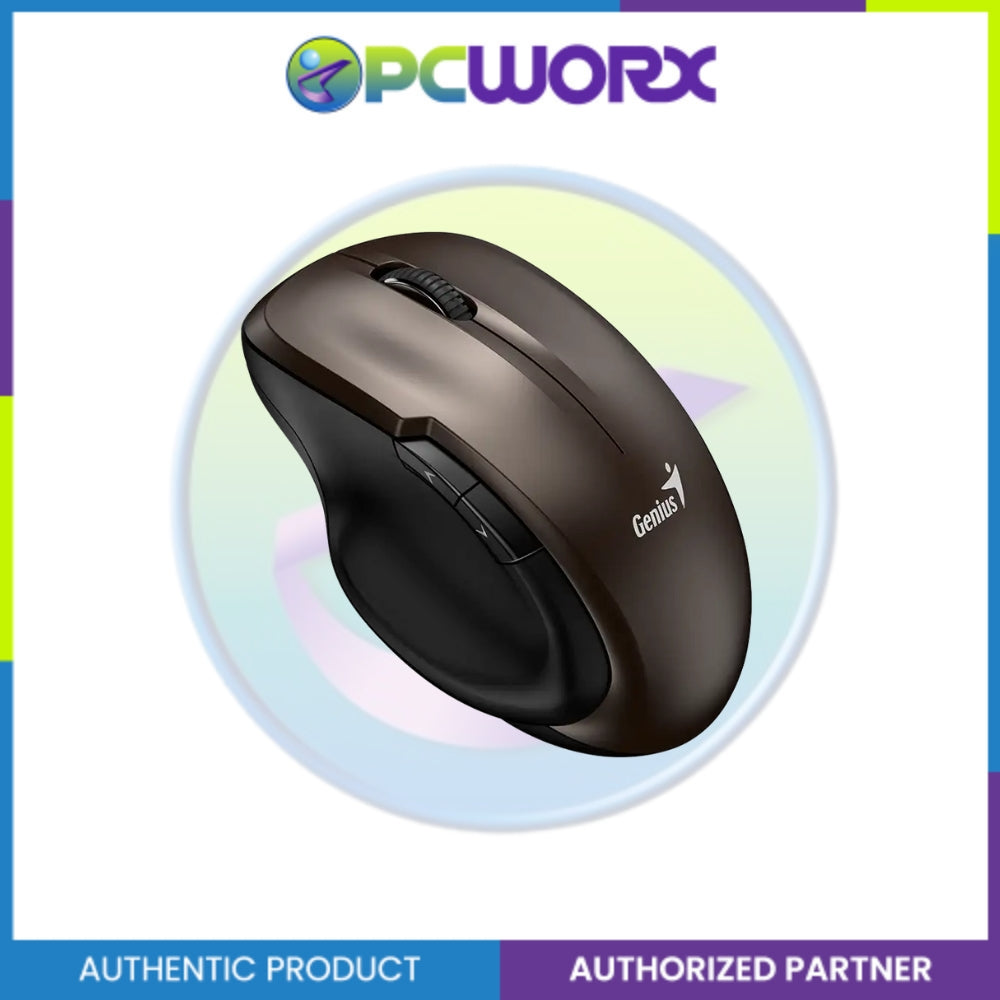 Genius Ergo 8200s Wireless Silent Mouse - Black | Chocolate | Purple | Iron Gray