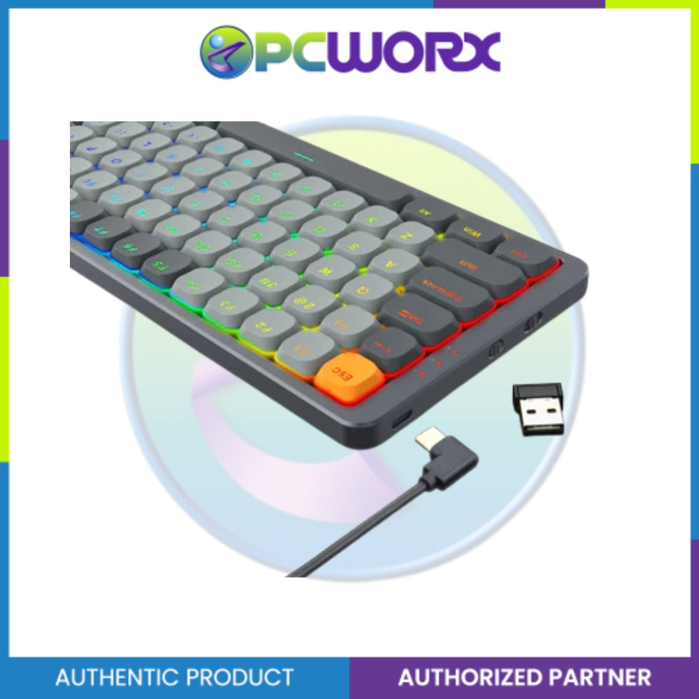 Redragon K652GG-RGB-PRO Azure Red Switch Wireless Mechanical Keyboard