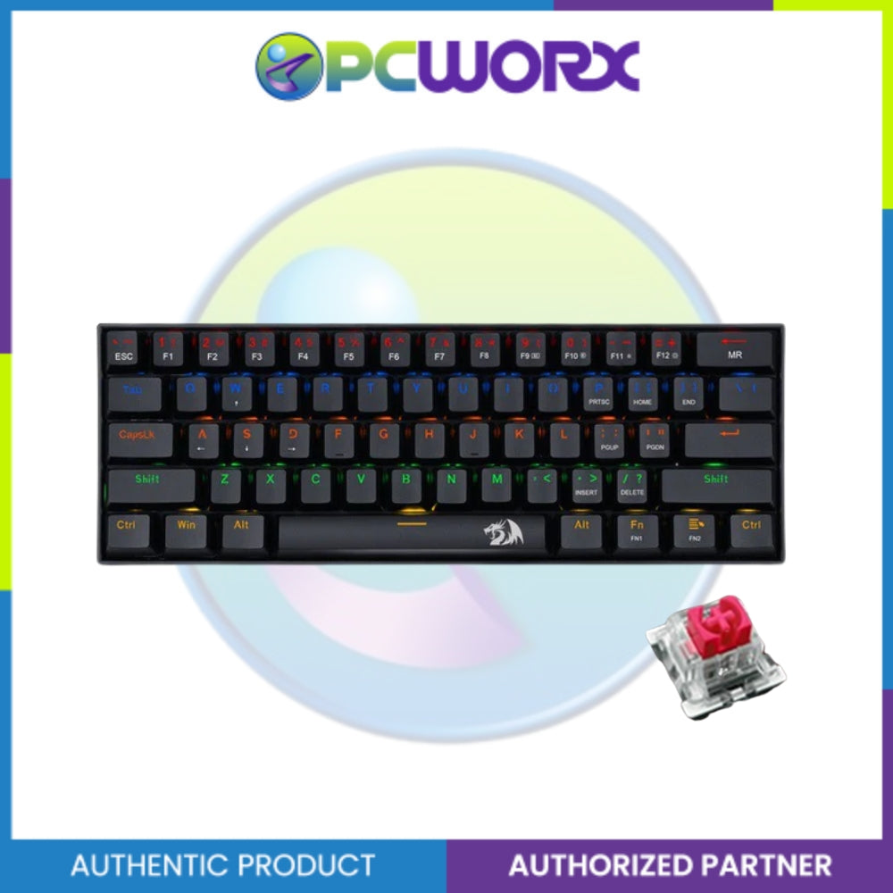 Redragon Lakshmi K606 Detachable Wire Mechanical Keyboard Red,Blue Switch