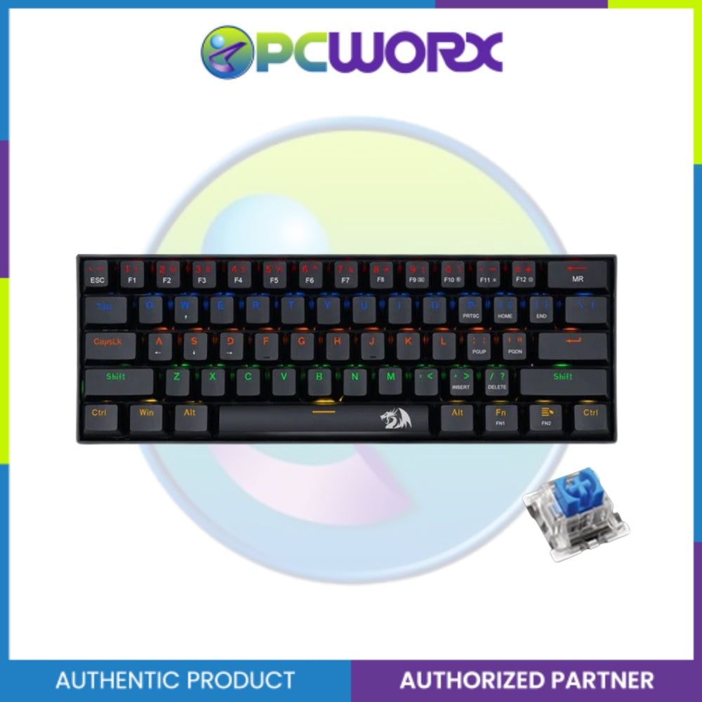 Redragon Lakshmi K606 Detachable Wire Mechanical Keyboard Red,Blue Switch