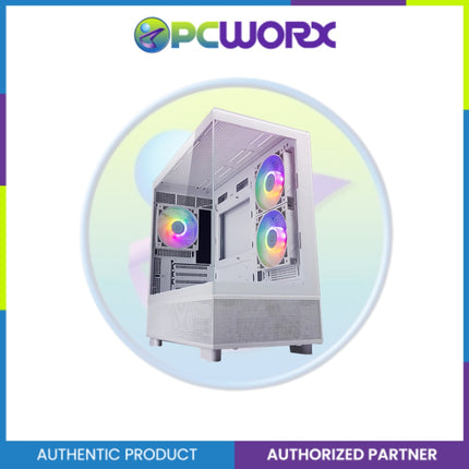 Tecware Infinity M mATX 3x 120mm aRGB Fans White