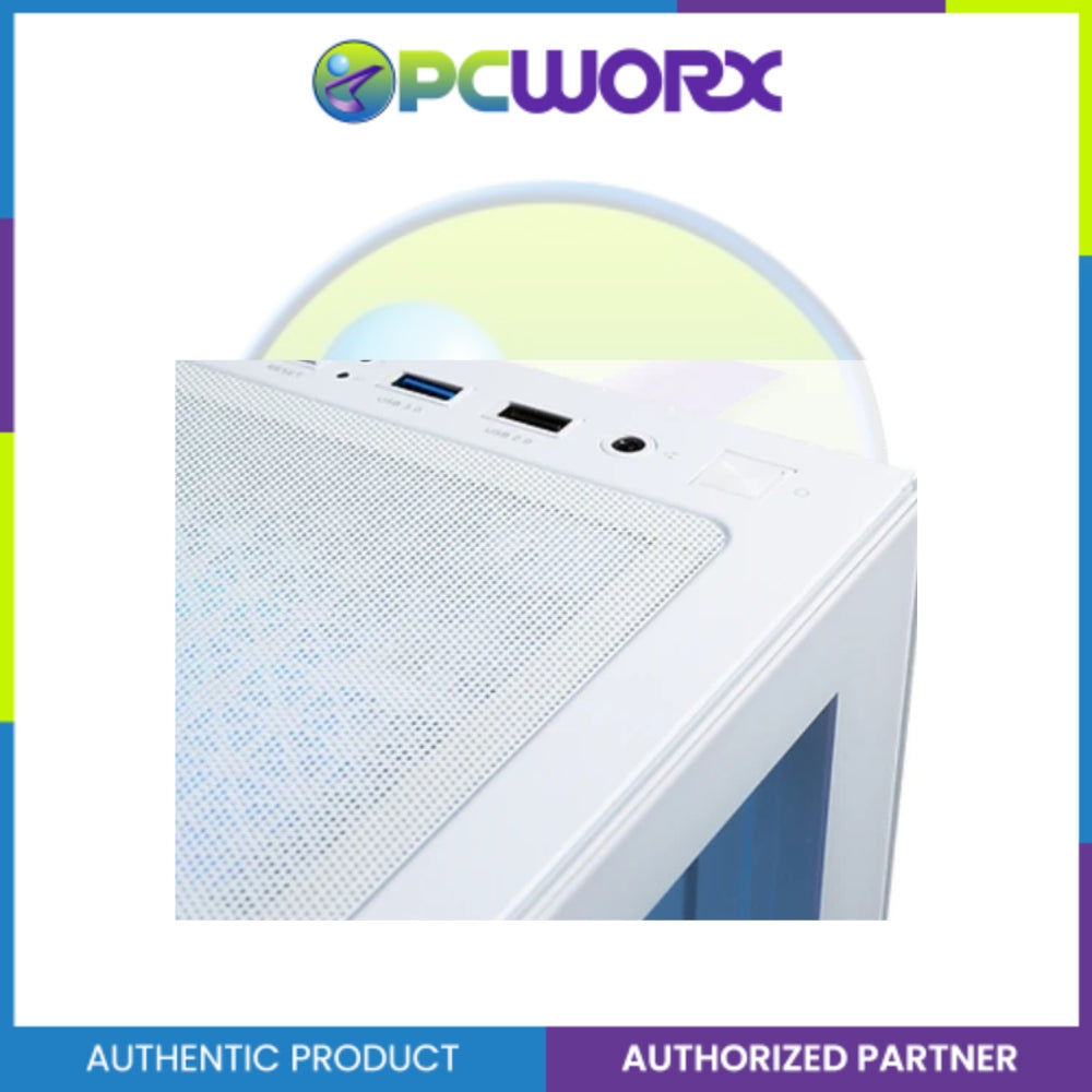 Tecware Infinity M mATX 3x 120mm aRGB Fans White