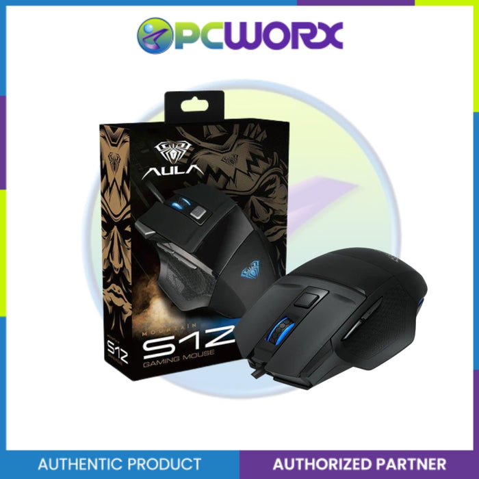 Aula S12 Wired Optical Mouse w/ 7 Keys