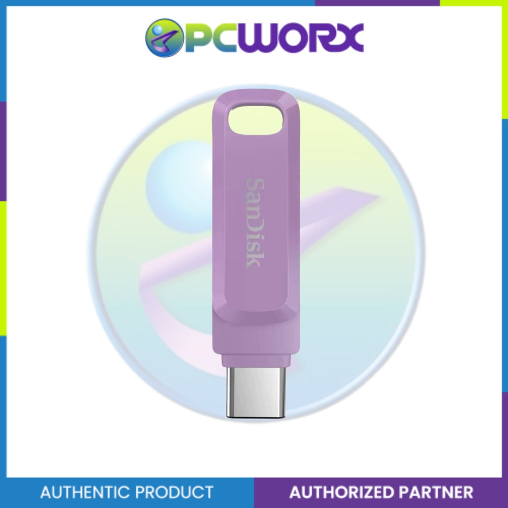 Sandisk SDDDC3 128GB Ultra Dual Drive Go USB Type-C Flash Drive - Black | Green | Lavander | Peach | Blue