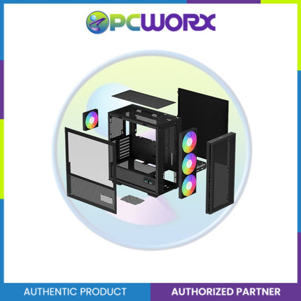 Deepcool R-CH560-BKAPE4D-G-1 Hybrid Airflow Glass Side Panel Rgb M-atx Casing Bl