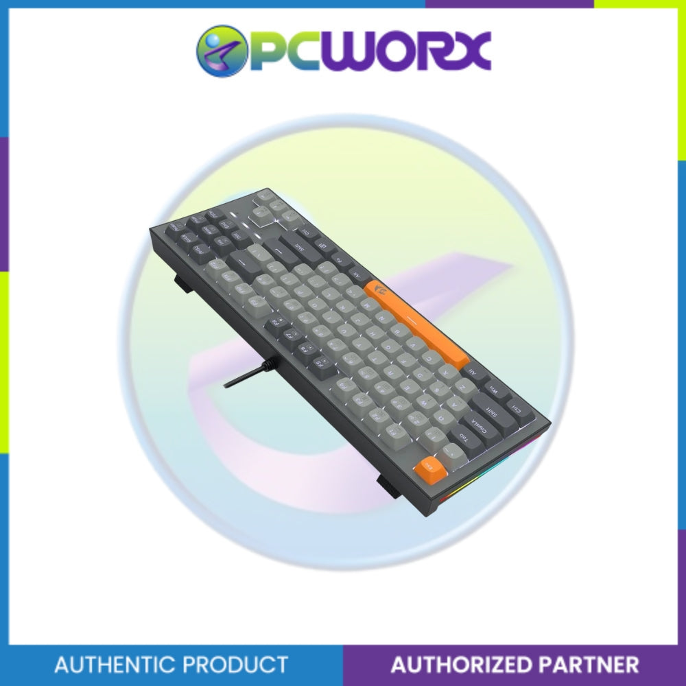 Redragon K611-GGO Bes Wired Mechanical Keyboard RPC Linear Switch Grey/Orange