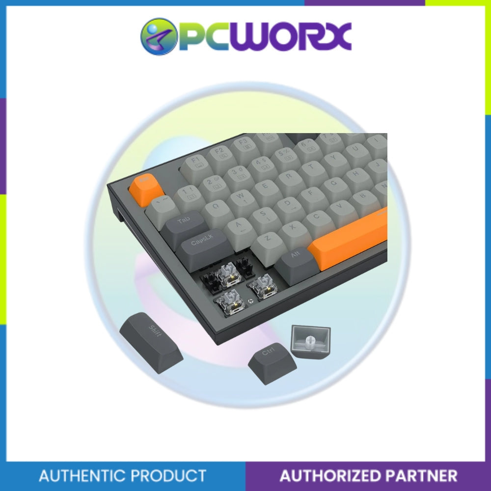 Redragon K611-GGO Bes Wired Mechanical Keyboard RPC Linear Switch Grey/Orange