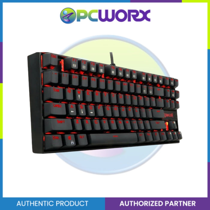 Redragon Kumara K552 TKL Single Light Color Mechanical Keyboard (Blue Switch)