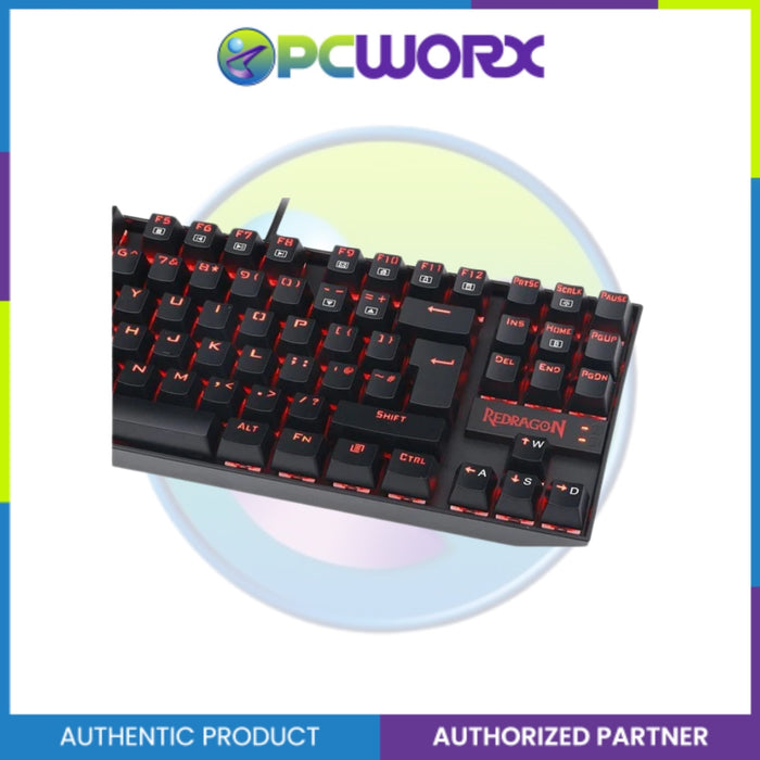 Redragon Kumara K552 TKL Single Light Color Mechanical Keyboard (Blue Switch)