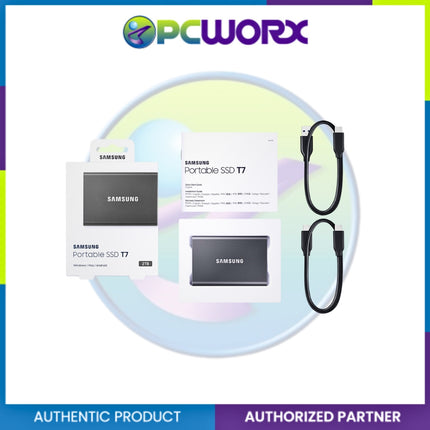 Samsung MU-PC2T0T_WW 2TB T7 USB 3.1 Titan Gray Portable SSD