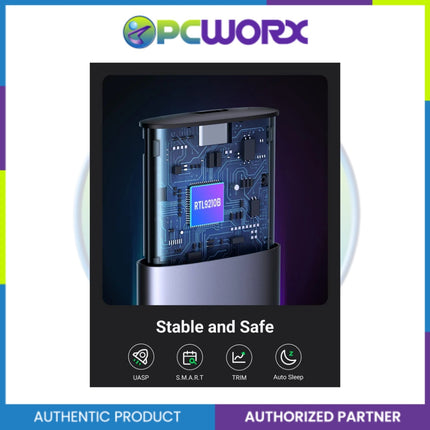 Ugreen CM400/90264 M.2 NVMe/M.2 SATA SSD Enclosure 10Gbps Black