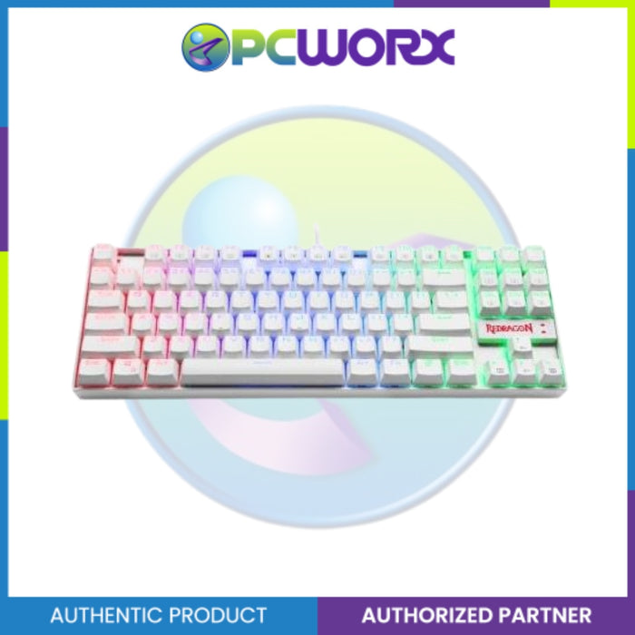 Redragon Kumara K552W RGB-1 White Mechanical Keyboard Blue Switch