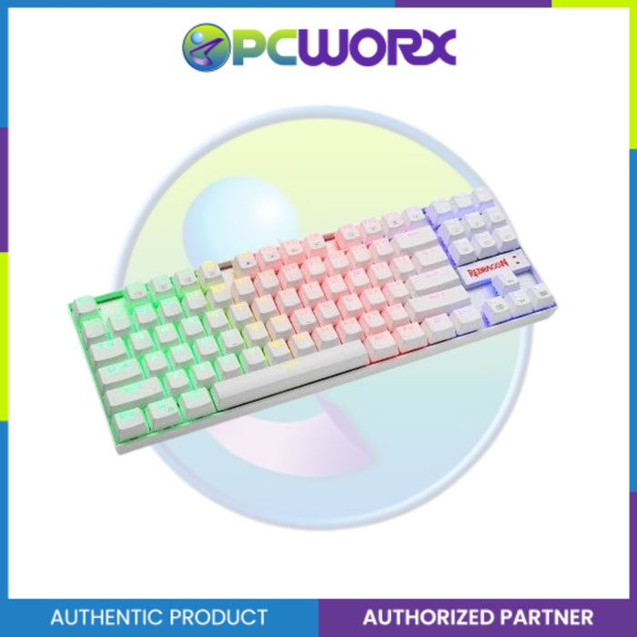 Redragon Kumara K552W RGB-1 White Mechanical Keyboard Blue Switch