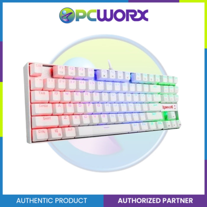 Redragon Kumara K552W RGB-1 White Mechanical Keyboard Blue Switch