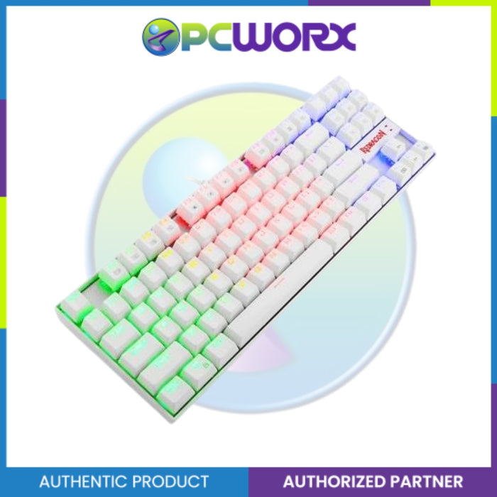 Redragon Kumara K552W RGB-1 White Mechanical Keyboard Blue Switch