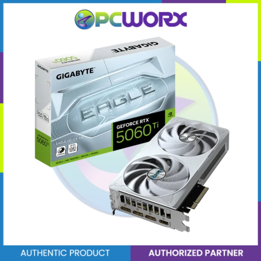 Gigabyte NVIDIA® GV-N506TEAGLEOC-ICE-8GD RTX™ 5060 TI Eagle OC Ice 8GB GDDR7 Graphics Card