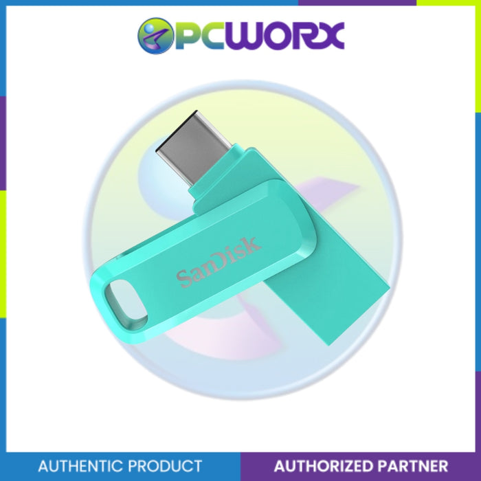 SanDisk 512GB Ultra Dual Drive Go USB Type-C Flash Drive - Black | Green