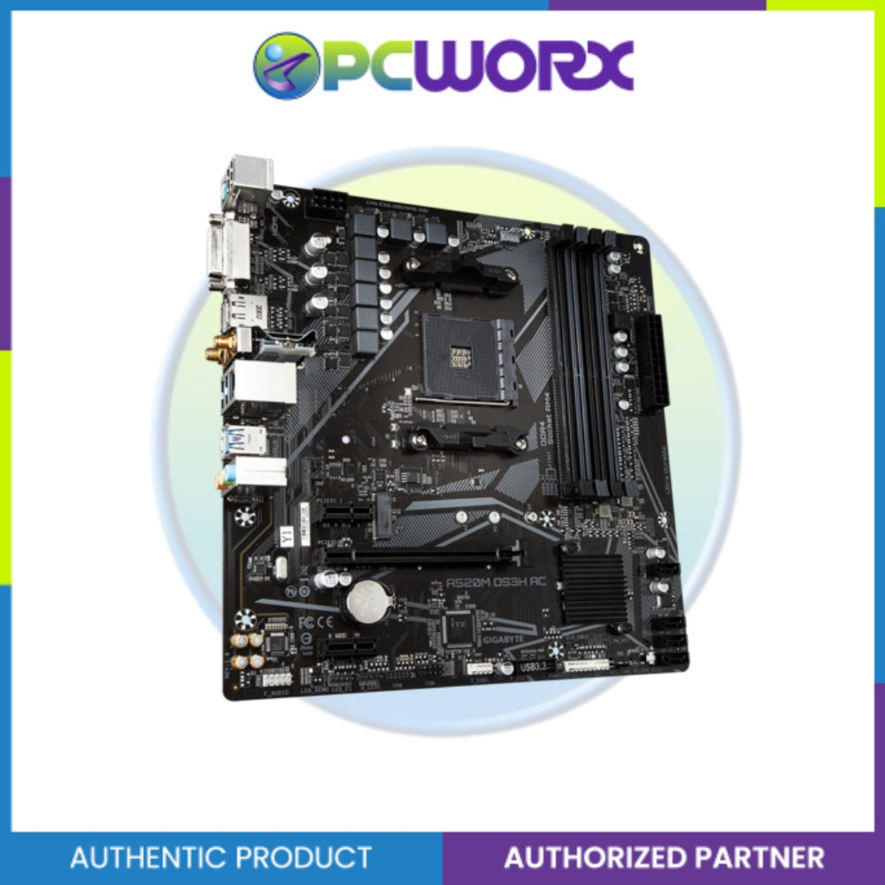 Gigabyte AMD GA-A520M-DS3H-AC AM4 DDR4 AVL mATX